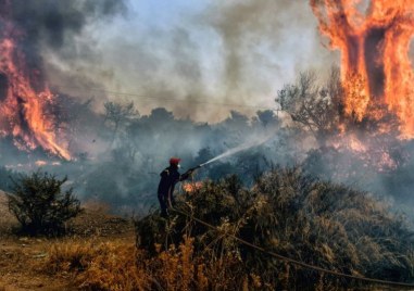 Горски пожар избухна днес в отдалечен район на полуостров Пелопонес