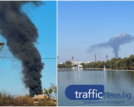 Голям пожар в Скутаре, чул се е взрив