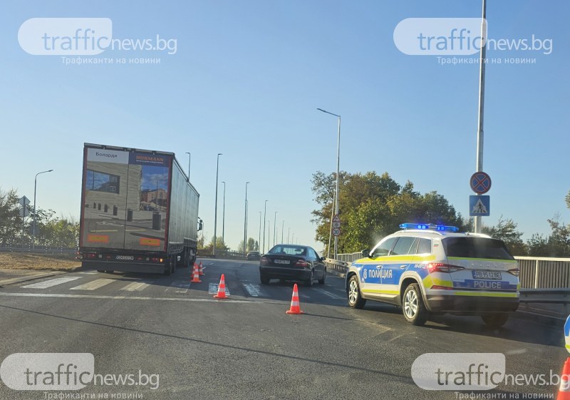 Пометената пешеходка на моста на Адата е в болница, движението е затапено