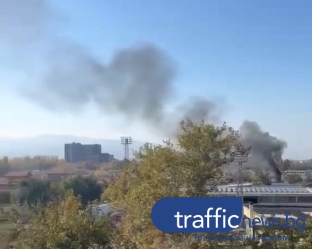 За пореден път пожар обгазява северната част на Пловдив