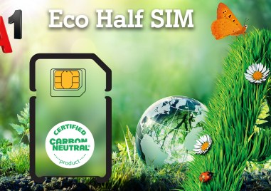 Eco Half SIMса произведени от 100 рециклирана пластмаса Въвеждането на