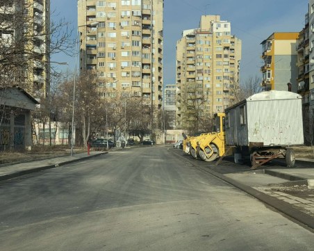 Обещанието е спазено: Завършиха преди Коледа ремонт на основна улица в „Тракия”