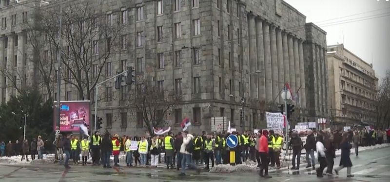 Сръбски студенти отново протестираха заради трагедията на жп гарата в Нови Сад