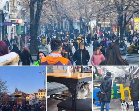 Главната на Пловдив гъмжи: Стотици избраха следобедните часове за разходка