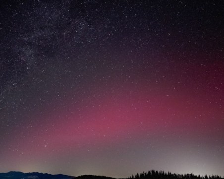 Полярно сияние е заснето в Родопите