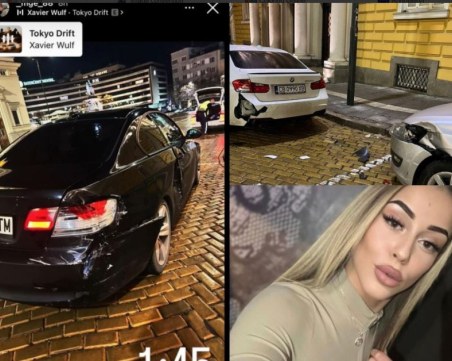 Шофьорка отнесе две паркирани коли, похвали се в Instagram