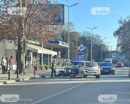 Втора катастрофа с моторист затруднява движението по ключов пловдивски булевард