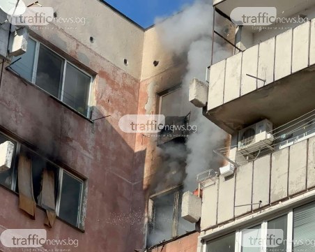 Възрастен мъж е в тежко състояние след пожара в „Тракия” ВИДЕО