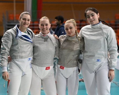 Женският отбор на България на 9-то място в Световната купа по фехтовка в Пловдив