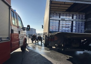 Тир едва не се е запалил в движение но бързата