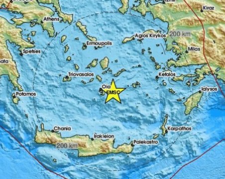 Ново земетресение от 5,1 по Рихтер разклати Гърция