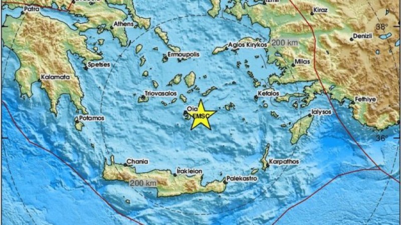 Извънредно положение заради трусове на втори гръцки остров