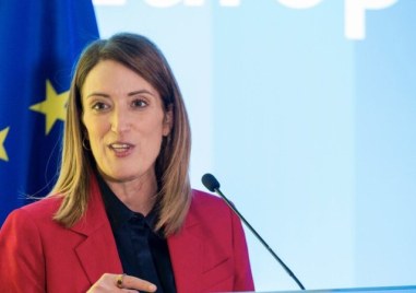 Председателят на Европейския парламент Роберта Мецола и премиерът Росен Желязков