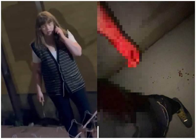 С ужасяващи кадри, на които е запечатано лицето на жената, която