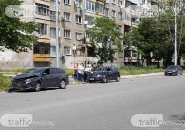 Катастрофа с тежки материални щети е станала на улица Ландос