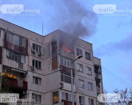 Жена пострада при пожар в дома си в район „Тракия