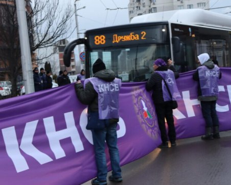 КНСБ: Не е получена покана за преговори с кмета на София за транспорта утре, но отиваме в общината