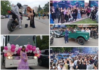 Парадът на Випуск 2025 събра стотици пред Новотела: Дама захвърли мото ботуши, за да обуе високи токчета