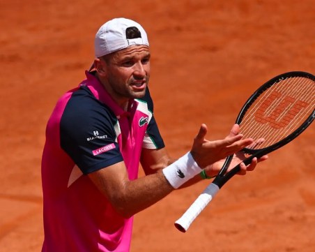 Контузия спря Григор Димитров на старта на „Ролан Гарос