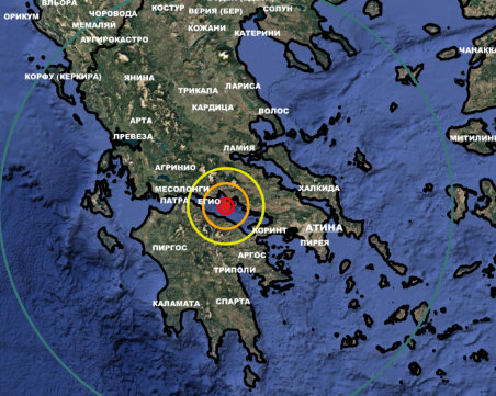 Нов силен трус удари Гърция