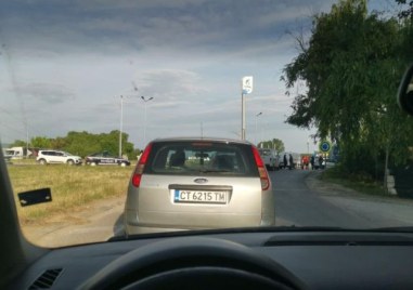Катастрофа предизвика тапа на Кукленско шосе