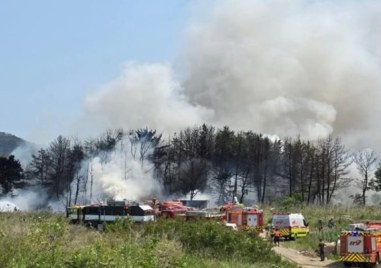 Военен патрулен самолет с 4-членен екипаж се разби край военна база в Южна Корея