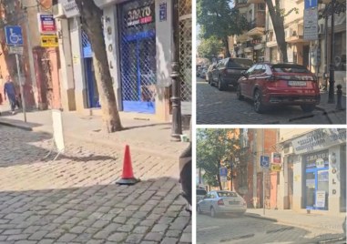 Конусите се завърнаха, глобите – не! Центърът на Пловдив под обсада на паркинг анархията