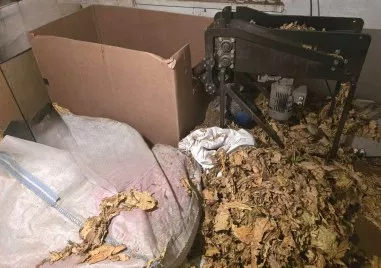 Голямо количество нарязан тютюн без необходимите разрешителни документи беше открито