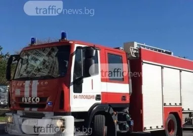 Голям пожар избухна в Поморие близо до хотелски комплекс