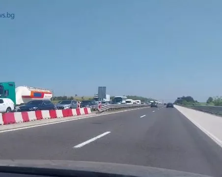 Километрично задръстване на АМ „Тракия