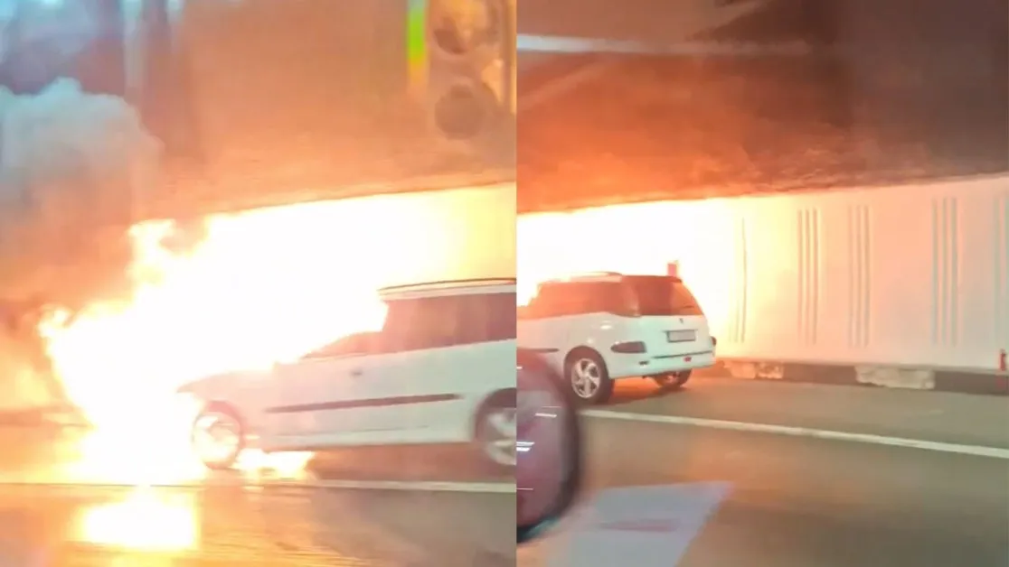 Кола се е запалила в тунела Троянови врата на автомагистрала