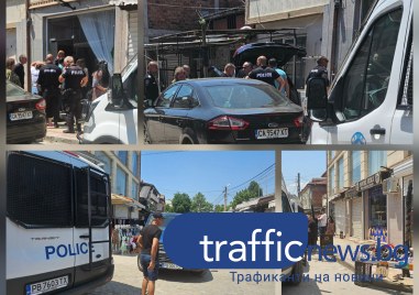 Прокурори и спецполицаи нахлуха в Столипиново, удариха „бизнес” сградата на баща и син