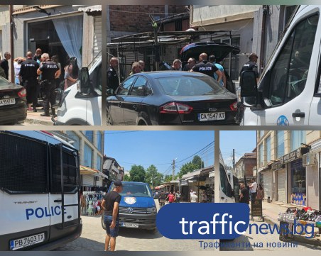 Прокурори и спецполицаи нахлуха в Столипиново, удариха „бизнес” сградата на майка и син