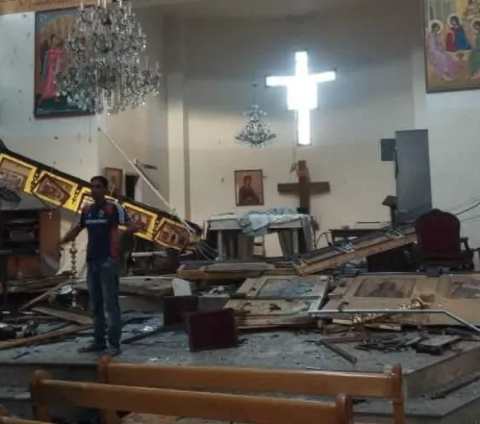 Експлозия избухна в църквата Св. Илия (Мар Елиас) в Дамаск,