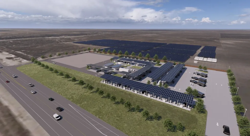 Tesla построи „оазис за електромобили - напълно автономна зарядна станция