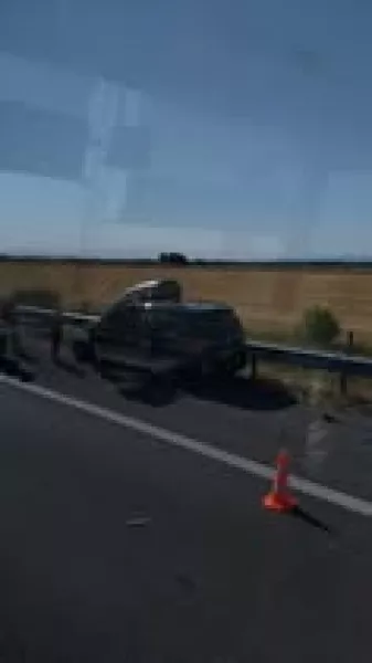 Верижна катастрофа е станала на автомагистрала Тракия в района на