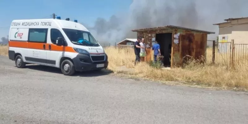 Майка с две деца е била блокирана в огнената стихия в Бургас