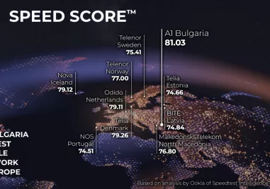 A1 България е на първо място в Европа в класацията