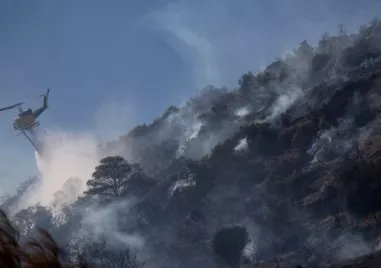 Горски пожар избухна в гръцката област Еврос близо до българската