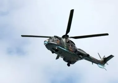 Кугър се включи в гасенето на пожар в Рила