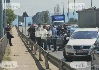 Показен арест след гонка и стрелба в Пловдив ВИДЕО