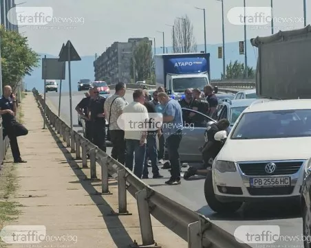 Показен арест след гонка и стрелба в Пловдив ВИДЕО