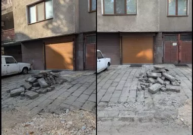 Пловдивчанин пет дни не може да ползва гаража си след ВиК авария