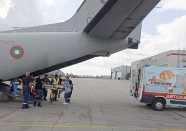 С военнотранспортен самолет C 27J Spartan на Военновъздушните сили е транспортирано