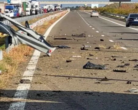 Катастрофа ограничи движението по магистрала „Марица