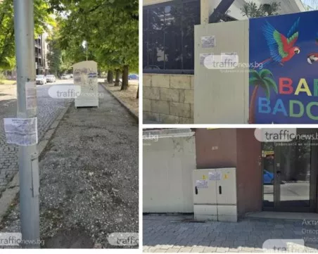 Санкционират майстора, нашарил табла, стълбове и дървета в Кършияка с незаконни реклами