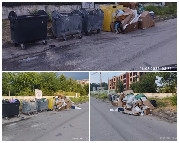 Проблемите с боклуците на улица Рая“ в Смирненски продължават, сигнализира