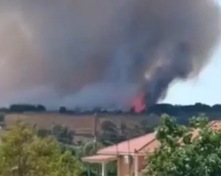 Огромен горски пожар в Гърция доведе до евакуация на остров Кефалония