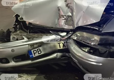 Зрелищен пътен инцидент е станал по рано тази вечер в Царацово