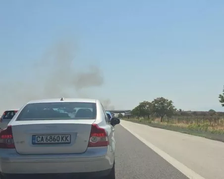 Пожар избухна на АМ „Тракия